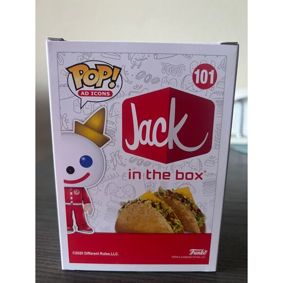 ONLY 2000 PIECES VAULTED LE EXCLUSIVE Jack Box in Tracksuit Funko Pop #101 Ad - Picture 3 of 6